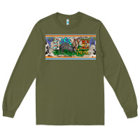 Army Green love texas armadillo license plate Long Sleeve Tee - BarkalooDesign