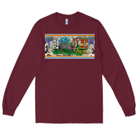 Burgundy love texas armadillo license plate Long Sleeve Tee - BarkalooDesign