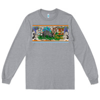 Heather Grey love texas armadillo license plate Long Sleeve Tee - BarkalooDesign