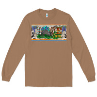Toasted Coconut love texas armadillo license plate Long Sleeve Tee - BarkalooDesign