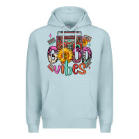 Blue Mist good vibes cassette boombox Premium Hoodie - FaDigitalArtStudio