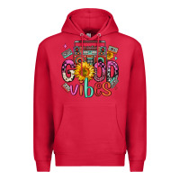 Cardinal good vibes cassette boombox Premium Hoodie - FaDigitalArtStudio