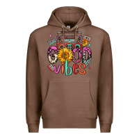 Chestnut good vibes cassette boombox Premium Hoodie - FaDigitalArtStudio