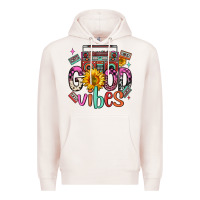 Pale Pink good vibes cassette boombox Premium Hoodie - FaDigitalArtStudio