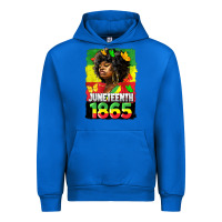 Cobalt juneteenth 1865 black freedom Urban Hoodie - HRA Design Shop