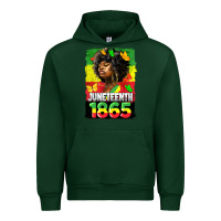 Forest Green juneteenth 1865 black freedom Urban Hoodie - HRA Design Shop