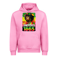 Fuchsia Pink juneteenth 1865 black freedom Urban Hoodie - HRA Design Shop