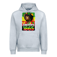 Heather Grey juneteenth 1865 black freedom Urban Hoodie - HRA Design Shop