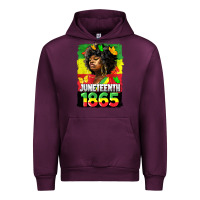 Mauve Wine juneteenth 1865 black freedom Urban Hoodie - HRA Design Shop