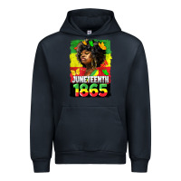 Navy juneteenth 1865 black freedom Urban Hoodie - HRA Design Shop