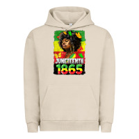 Pigment French Oak juneteenth 1865 black freedom Urban Hoodie - HRA Design Shop