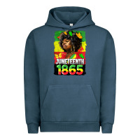 Pigment Midnight Navy juneteenth 1865 black freedom Urban Hoodie - HRA Design Shop