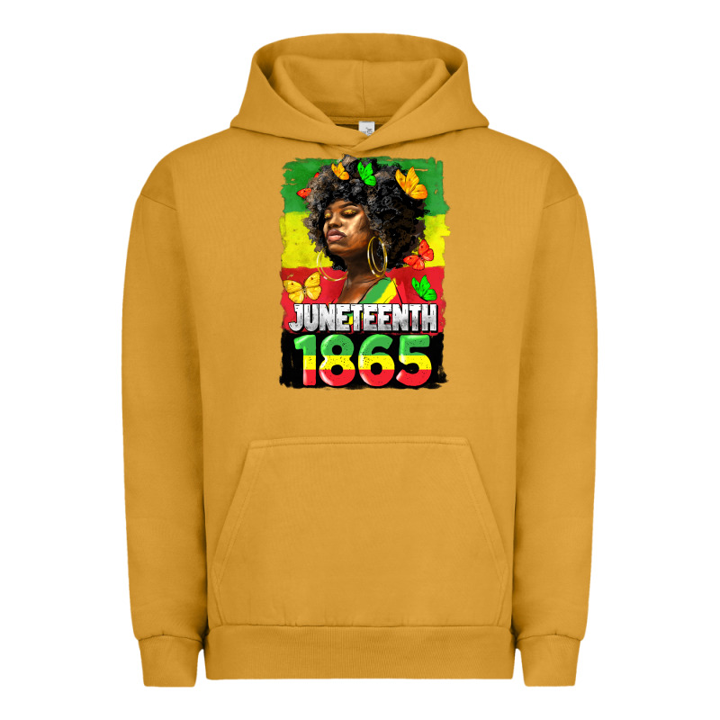 Juneteenth 1865 Black Freedom Urban Hoodie by HRA Design Shop | Teevron