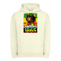 Pigment Pistachio juneteenth 1865 black freedom Urban Hoodie - HRA Design Shop