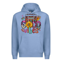Colony Blue good vibes cassette boombox Premium Hoodie - FaDigitalArtStudio