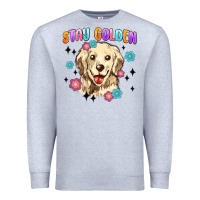 Heather Grey stay golden Premium Sweatshirt - MaliasSmallBusiness