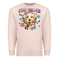 Pale Pink stay golden Premium Sweatshirt - MaliasSmallBusiness