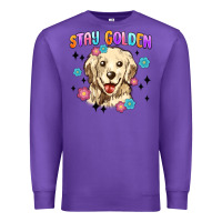 Purple stay golden Premium Sweatshirt - MaliasSmallBusiness