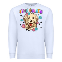 White stay golden Premium Sweatshirt - MaliasSmallBusiness