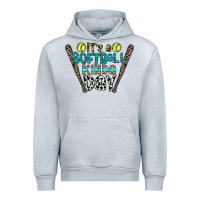 Heather Grey softball Urban Hoodie - CowhideDigitalArt