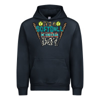 Navy softball Urban Hoodie - CowhideDigitalArt