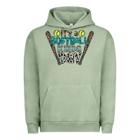 Pigment Oil Green softball Urban Hoodie - CowhideDigitalArt