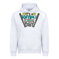 White softball Urban Hoodie - CowhideDigitalArt
