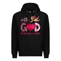 Black with god all things are possible Premium Hoodie - OliviaCreatesArt