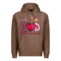 Chestnut with god all things are possible Premium Hoodie - OliviaCreatesArt