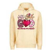 Pina Colada with god all things are possible Premium Hoodie - OliviaCreatesArt