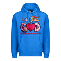 True Royal with god all things are possible Premium Hoodie - OliviaCreatesArt
