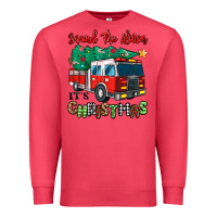 Cardinal sound the alarm its christmas fire truck Premium Sweatshirt - MaliasSmallBusiness
