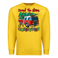 Lemon sound the alarm its christmas fire truck Premium Sweatshirt - MaliasSmallBusiness
