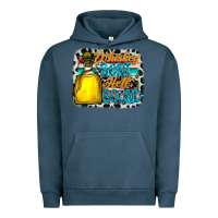 Pigment Midnight Navy whiskey bent hell bound Urban Hoodie - CowhideDigitalArt