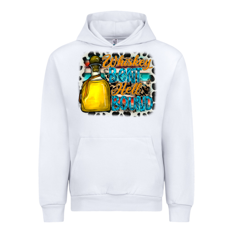 Whiskey Bent Hell Bound Urban Hoodie by CowhideDigitalArt | Teevron
