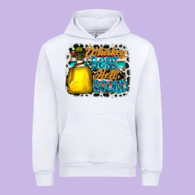 Whiskey Bent Hell Bound Urban Hoodie Designed By Cowhidedigitalart