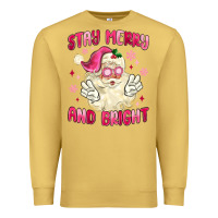 Antique Gold stay merry and bright Premium Sweatshirt - MaliasSmallBusiness