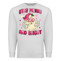 Dove Grey stay merry and bright Premium Sweatshirt - MaliasSmallBusiness