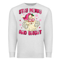 Oatmeal Heather stay merry and bright Premium Sweatshirt - MaliasSmallBusiness