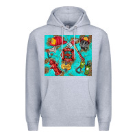 Heather Grey firefighter elementary Premium Hoodie - HRA Design Shop