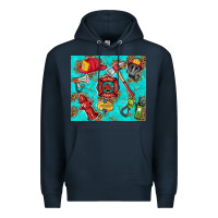 Navy firefighter elementary Premium Hoodie - HRA Design Shop