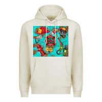 Oatmeal Heather firefighter elementary Premium Hoodie - HRA Design Shop