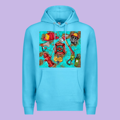 Firefighter Elementary Premium Hoodie Designed By Hra Design Shop