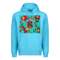 Ocean Blue firefighter elementary Premium Hoodie - HRA Design Shop