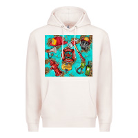 Pale Pink firefighter elementary Premium Hoodie - HRA Design Shop