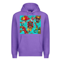 Purple firefighter elementary Premium Hoodie - HRA Design Shop