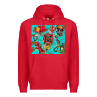 Red firefighter elementary Premium Hoodie - HRA Design Shop