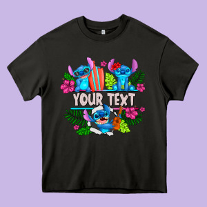 Your Text Stich Heavy Core Tee Designed By Cowhidedigitalart