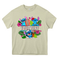 Mossy Your Text Stich Heavy Core Tee - CowhideDigitalArt