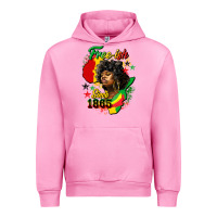 Fuchsia Pink free ish since 1865 Urban Hoodie - HRA Design Shop